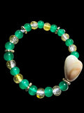Fairycore Nature Charm Bracelet Gold Brown Green
