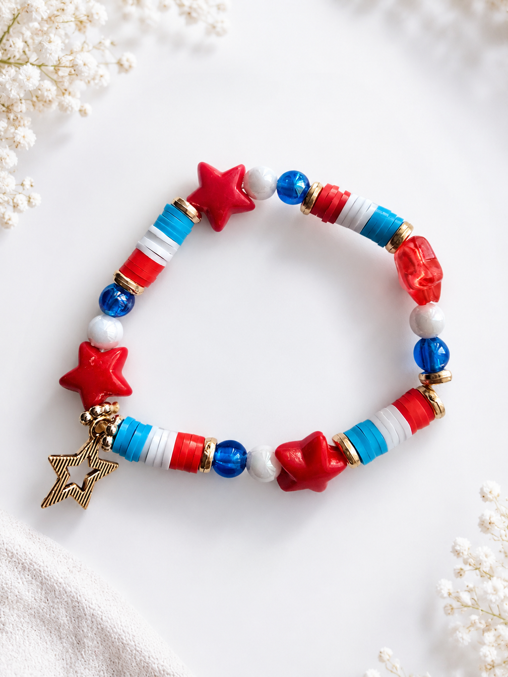 4th of july patriotic bracelet